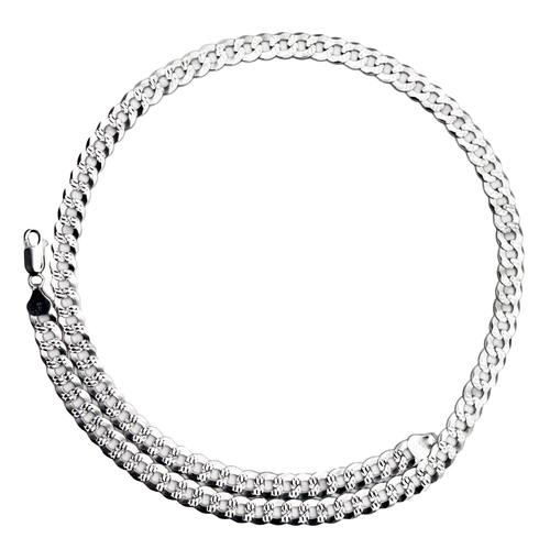 .925 Diamond Cut Curb Style Cuban Chain