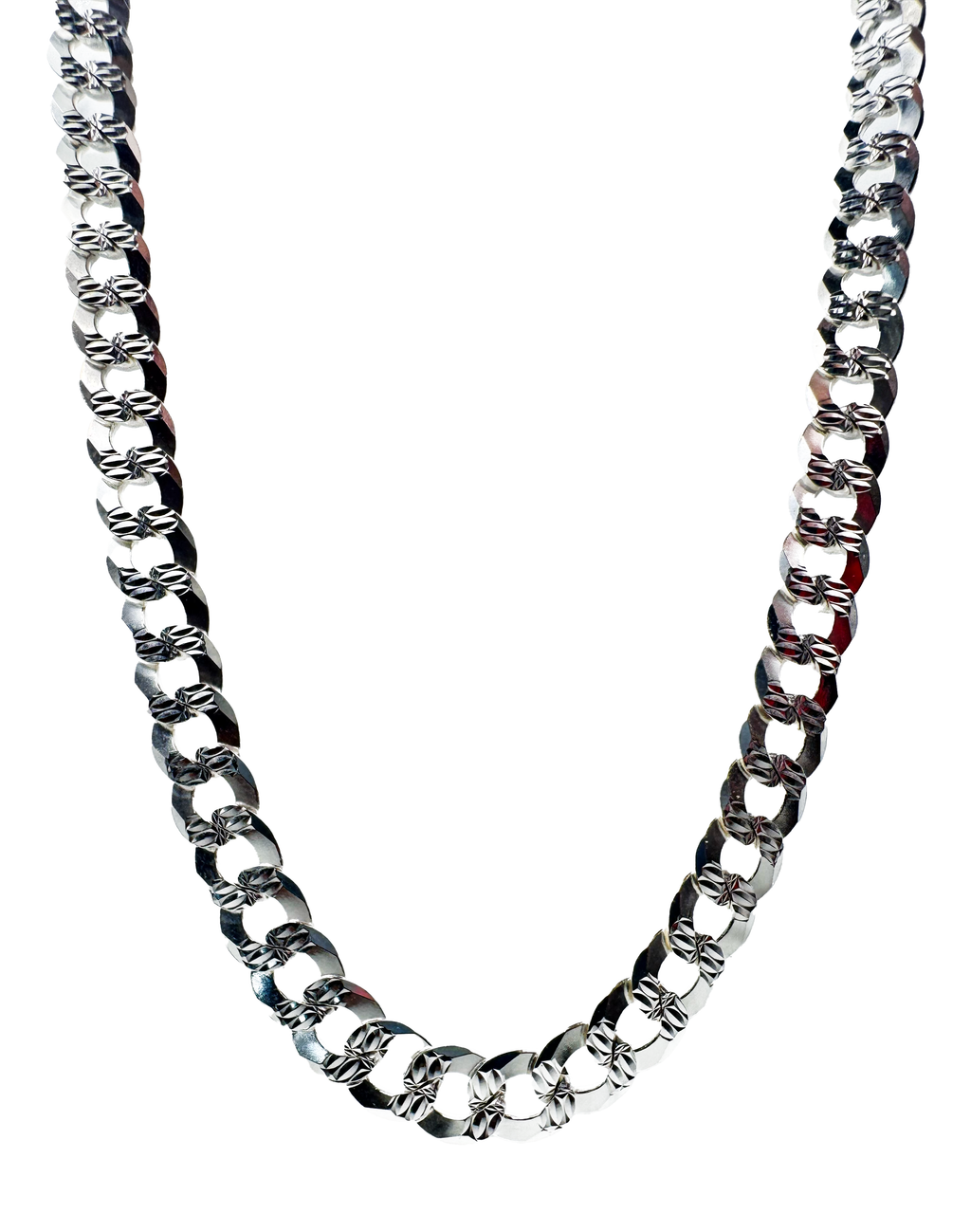 .925 Diamond Cut Curb Style Cuban Chain