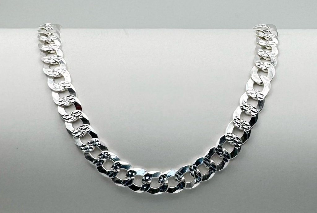 .925 Diamond Cut Curb Style Cuban Chain