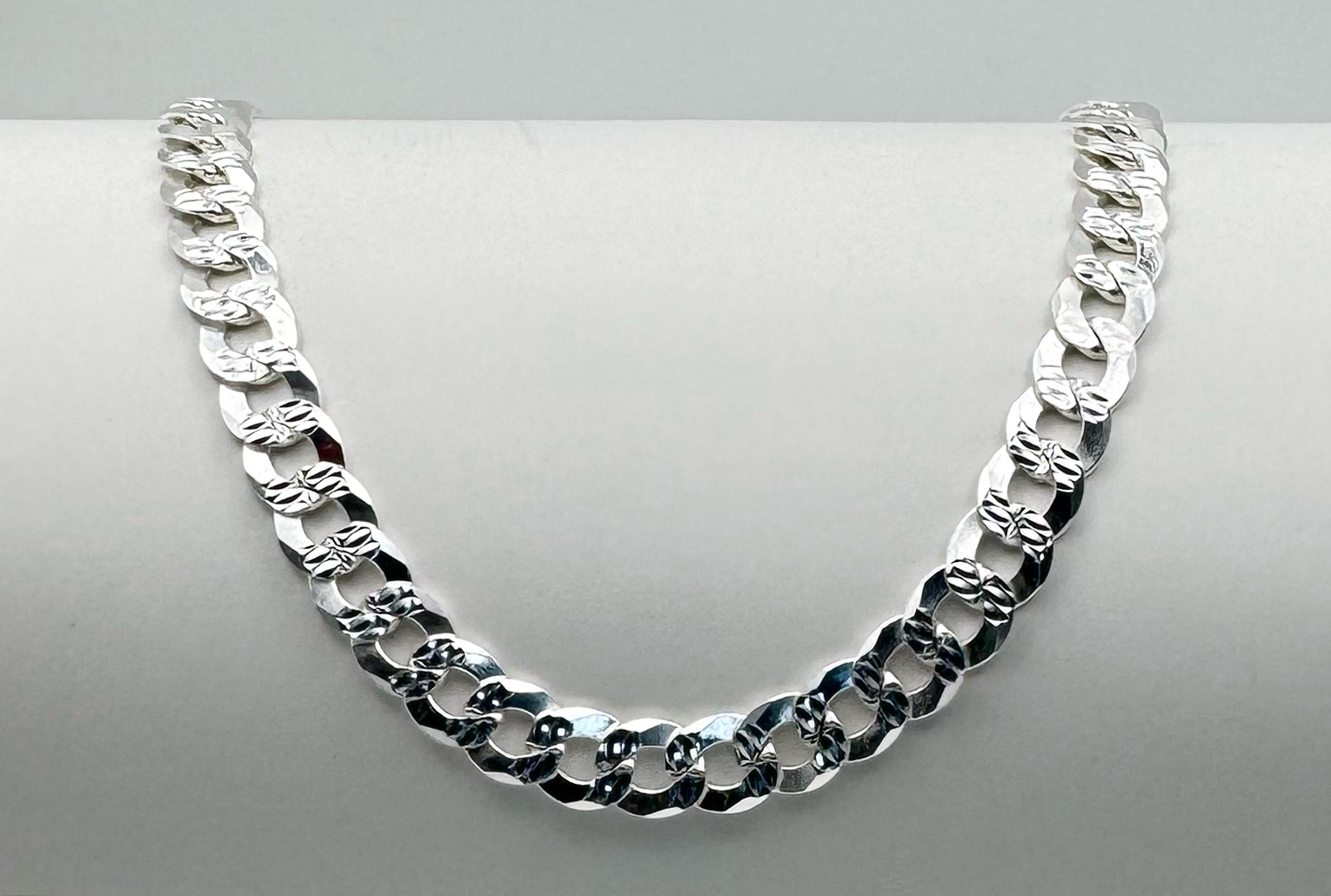 .925 Diamond Cut Curb Style Cuban Chain