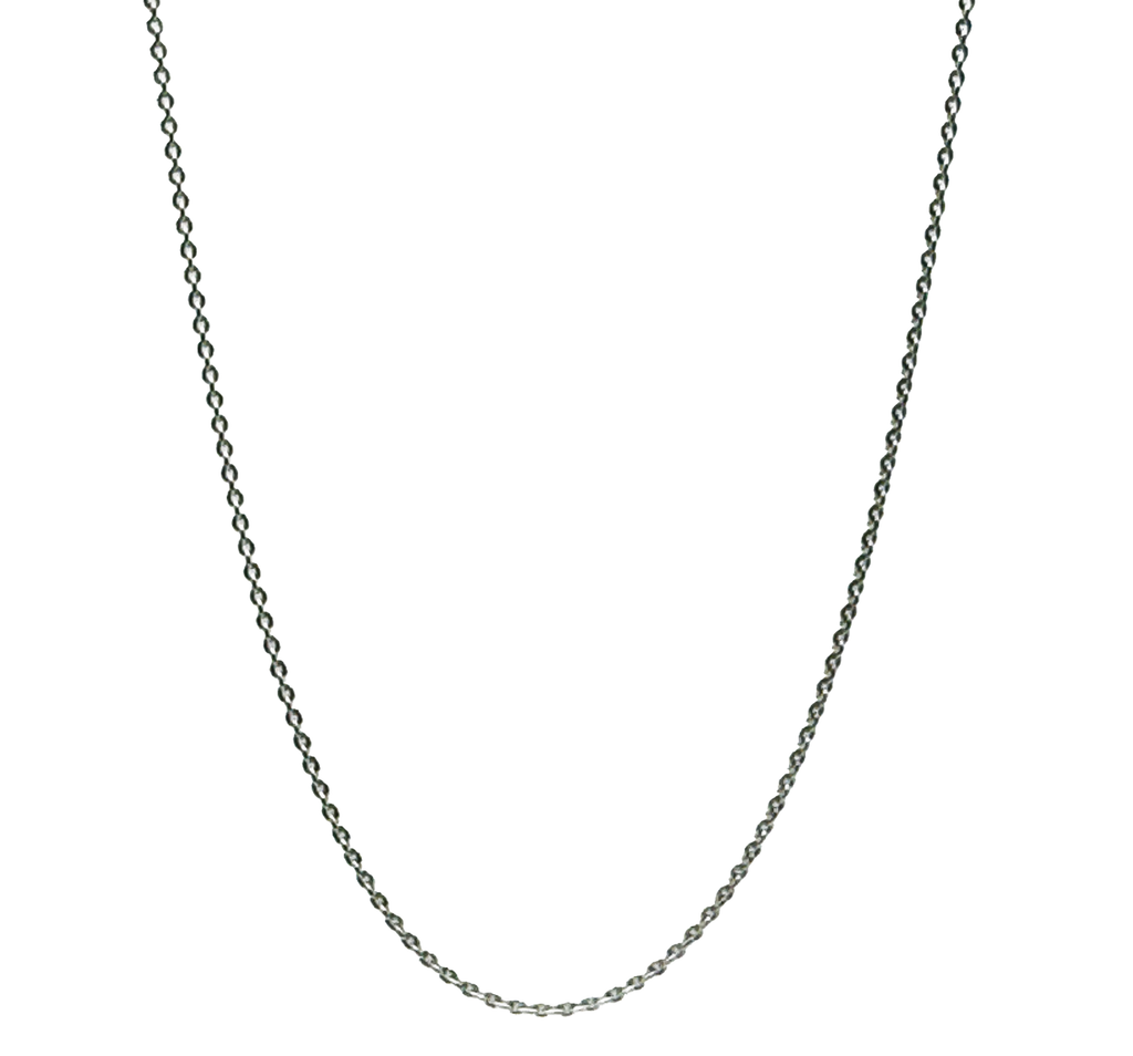 Adjustable Chain with Heart Link Slider  .925 24"